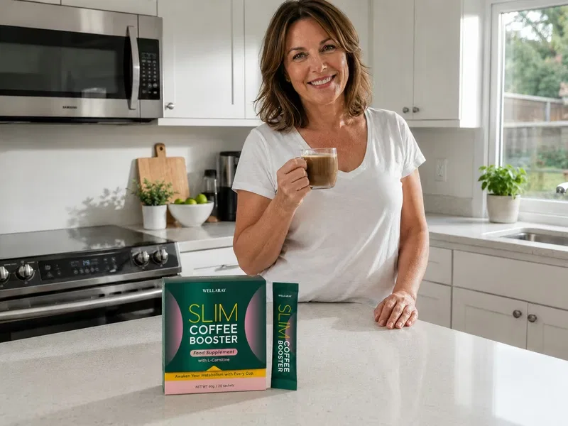 Wellaray Slim Coffee Booster wird dem Morgenkaffee hinzugefügt, um die Fettverbrennung natürlich anzuregen und die Energie zu steigern.